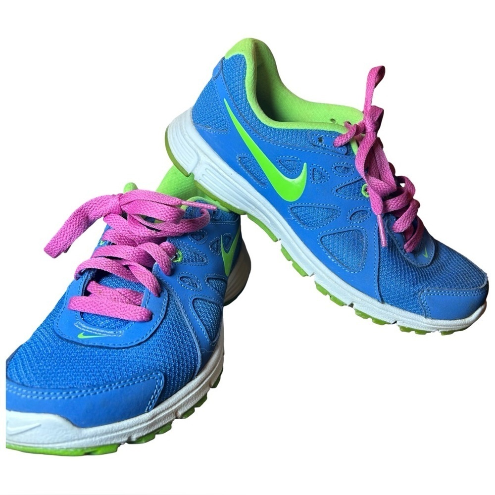 Nike Revolution 2 MSL Running Shoes – Blue/Lime/Pink – Women’s 6.5 (.s)